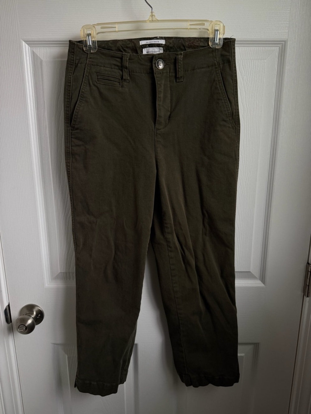 Westbound Olive Straight Leg Pants